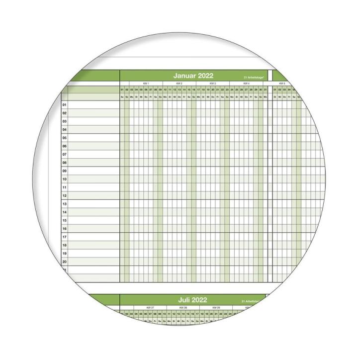 Gigatime ® Din A2. Wandkalender 2025 Jahresplaner Format 59,4 x...
